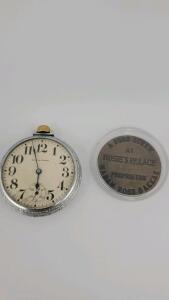 Pocket Watch And A Roise Palace Token