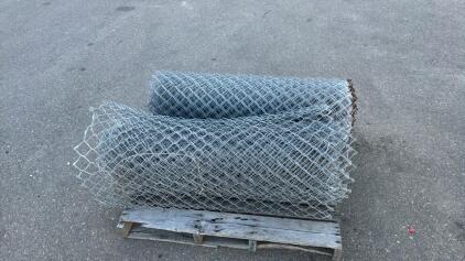 (2) Rolls Of Chain Link Fence Unknown Lengths