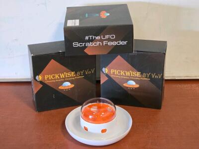 (3) *New* UFO Interactive Dog/Cat Treat Dispenser Bowl