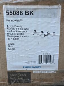 Kennewick 55088-BK 4-Light Vanity - Black