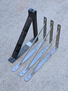 (4) Heavy Duty Shelf Bracket Supports
