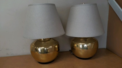 Brass Tone Lamps