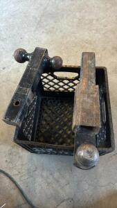 Milk Crate & (2) Hitch Receivers