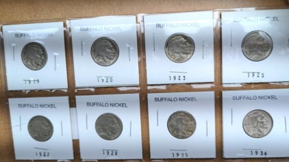 (8) Buffalo Nickels