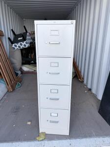 (1) 4-Drawer Metal Filing Cabinet- 52&rdquo;Hx15&rdquo;Wx25&rdquo;D