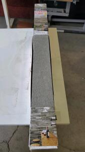 Box Of Reclaimed Wood Planks Frosted Grey 5/16"x4 5/16"x48"