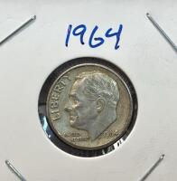 1958, 1960, 1964 Roosevelt Dimes Collection, U.S. Mint, 90% Silver - 3