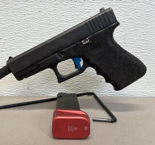 Glock 19 9mm Semi-Automatic Pistol, Serial ERT461, Custom Features