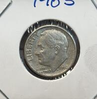 1960, 1963, 1964 U.S. Roosevelt Dimes, 90% Silver Coins - 3