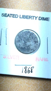 1868 Seated Liberty Dime