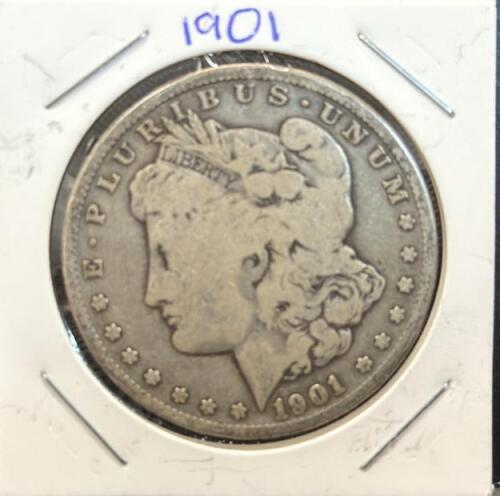 1901 Morgan Silver Dollar, USA, 90% Silver, George T. Morgan Design