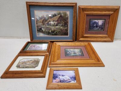 (1) Wishford Family Cottage by Carl Valente (1) Wishford Family Cottage by Carl Valente (1) Silent Night Art Print by Thomas Kinkade (1) Vintage Framed Garden Cottage Print (1) Vintage Framed Garden Cottage Print by Carl Valente (1) Vintage Framed Garden 