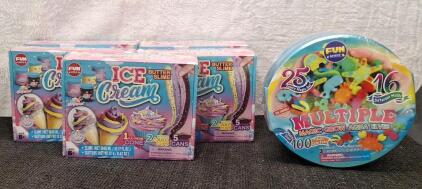 (5) 35.16 FL OZ Butter Slime Packs, FunKidz Soft Ice Cream Slime Toys - Birthday Gift - Party Favors For Kids Age 6-12 & (1) Magic Grow Aqua Elves Kit