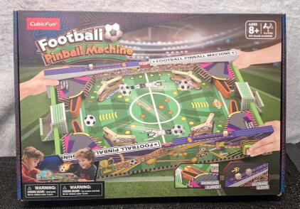 (1) CubicFun 3D Puzzle Football Pinball Machine 117-Pieces by Cubic Fun, STEM Learning, Build Things with Read-Along Adventure, Educational Puzzle, Learn & Fun Toys, For Kids 8 Years+<br/>