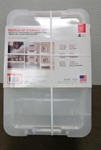 Buckle up Storage Set (4) Pack ,(Please Read Description)