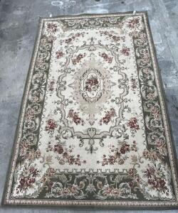 (1) 94&rdquo; x 130&rdquo; Finale Olive &ldquo;Interlude&rdquo; Rug