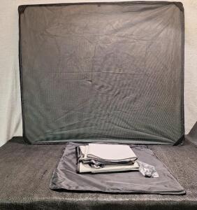 (1) Bomely - 2024 Tesla Cybertruck Windshield Shade W/ (2) Fabric Covers & Storage Bag