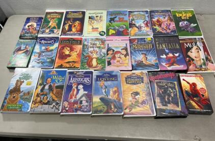 (23) VHS Assorted Children&rsquo;s Movies (Please read description)