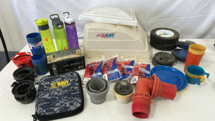 (4) Duralast Coil-On-Plug Insulator (1) Vintage Delco AM/FM Cassette Radio W/ "Symphony Sound" (3) Contigo Water Bottles & More