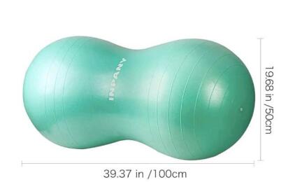 (1) INPANY Green Peanut Yoga Ball