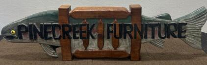 (1) 61.5&rdquo;X 17&rdquo; Pinecreek Furniture Sign (1) Bayside Furnishings Marino 3-in-1 TV Console Solution