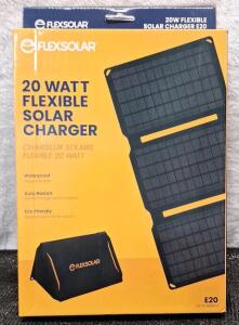 (1) Flexsolar - 20-Watt Flexible Solar Panel Charger