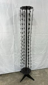 (1) Spinner Tree Rack (1) Toshiba MV13L2 13" CRT TV VCR Combo TV VHS Player No Remote