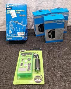 (1) 1/4" x 25' Air Hose, (3) Shimano V-Brake Sets & (1) Slime Deluxe Tire Repair Kit