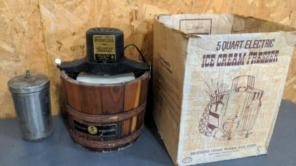Vintage Ice Cream Freezer