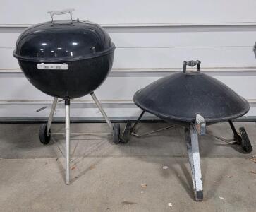 (1) Weber 22" Original Kettle Charcoal Grill Black (1) Outdoor 28" Fire Pit