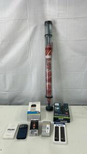 (1) MyQ Smart Garage Video Keypad (1) Norelco Philips Multigroom Series 5000 18 Piece (1) Monsoon "Bright Night" Iilluminated Umbrella & More