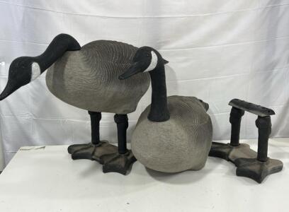 (2) G&H Decoys Big Foot Canadian Goose Decoys
