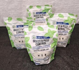 (4) 1-Pound Bags Of Diatomaceous Earth & Peppermint - Insect & Pest Control Powder & (1) Box Of Assorted Amazon Overstock