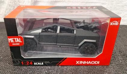(1) 1:24 Scale - Metal Cybertruck Model W/ Lights & Sound
