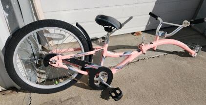 (Pink) 20" Sync Zink Copilot Pullalong Bike