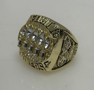 1994 San Francisco 49ers Championship Ring, Steve Young, Gold, Gemstones