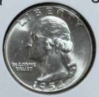 (1)1954 MS65 Gem Silver Washington Quarter - 2