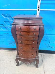 (1) Traditional-Style Jewelry Armoire- 40&rdquo;Hx19&rdquo;Wx13&rdquo;D
