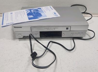 (1) Panasonic PV-V4525S 4-Head Hi-Fi Stereo VCR W/ Operating Instructions