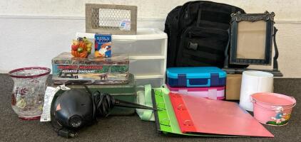 (1) Sterilite 3 Drawer Organizer, (1) BRAND NEW!! CleanZone CPAP Cleaner, (2) Bentgo Lunch Boxes, And More