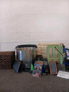 (2) Pots, Hair Clippers, Emergency Blanket