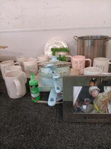 Pans, Pots, Cups, Clock, Cup Coaster, Picture Frame.