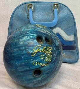 Vintage Don Carter Bowling Bag & Vintage Galaxie 300 Bowling Ball