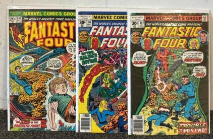 (3) Vintage Marvel&rsquo;s &ldquo;The Fantastic Four&rdquo; Comic Books