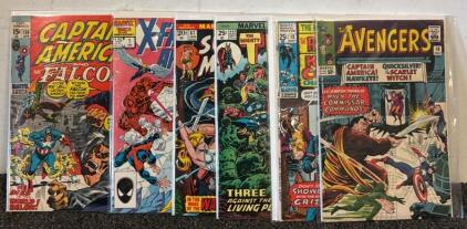 Vintage Marvel&rsquo;s &ldquo;Captain America & The Falcon&rdquo;, &ldquo;X-Factor Annual&rdquo;, &ldquo;Sub-Mariner&rdquo;, &ldquo;The Mighty Thor&rdquo;, &ldquo;The Rawhide Kid&rdquo;, & &ldquo;The Avengers&rdquo; Comic Books