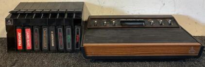 Vintage Atari Video Computer System & (8) Vintage Atari Games