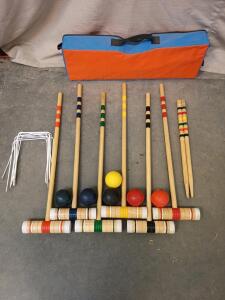 Triumph 6-Player Croquet Set Like New With Carrying Case
