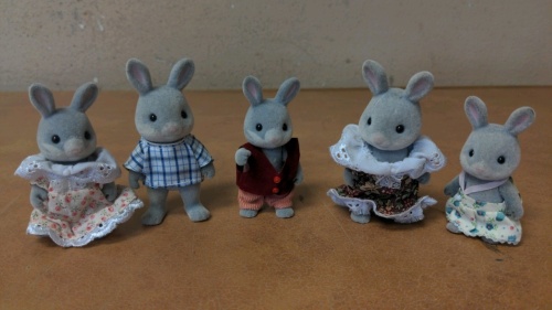 Calico Critters Gray Rabbits