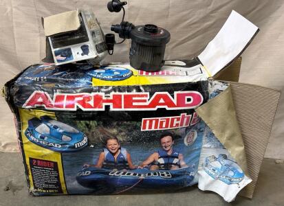 Airhead Mach 2 Towable Tube And Intex Air Pump