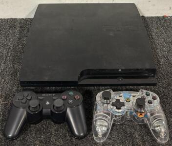 Sony PlayStation 3 & (2) PS3 Controllers (Cords Included!)